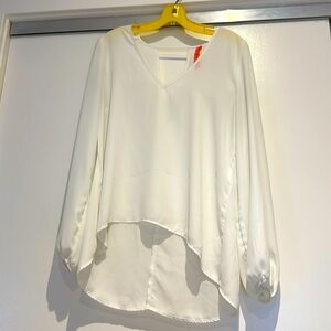 Eight Sixty white flowy blouse. Size M